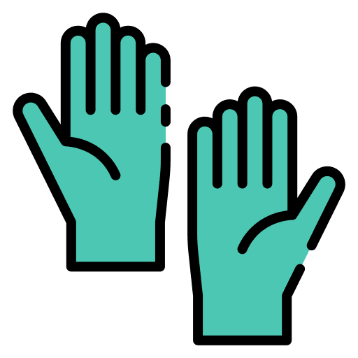 Glove laboratory rubber hand icon Glove laboratory rubber hand icon