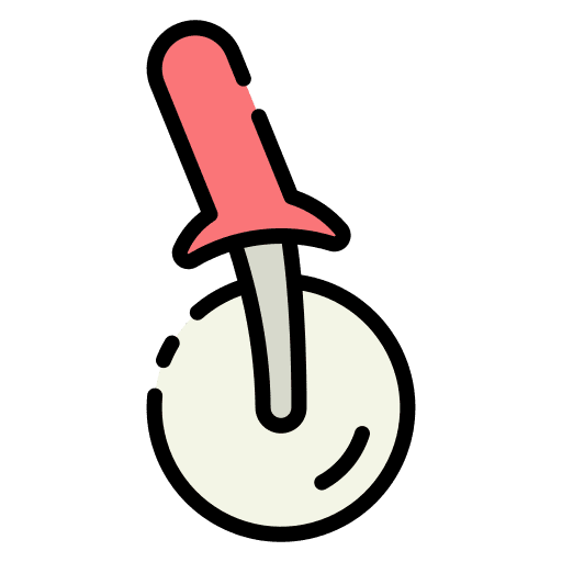 Pizza cutter kitchen food and restaurant kitchen utensils icon Pizza cutter kitchen food and restaurant kitchen utensils icon