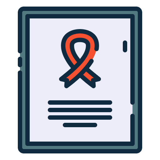 Campaign ribbon awareness day world cancer day icon Campaign ribbon awareness day world cancer day icon