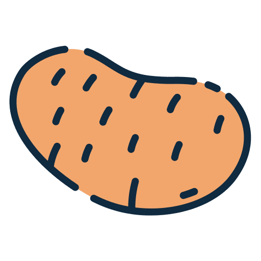 Potato potatoe organic potato icon