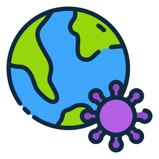 World ribbon awareness world icon World ribbon awareness world icon
