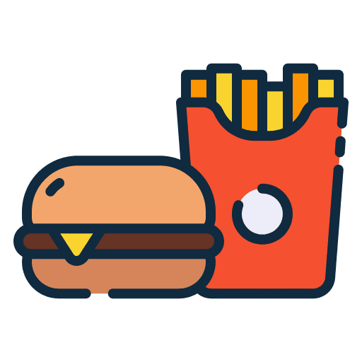Fast food junk food food and restaurant fast food icon Fast food junk food food and restaurant fast food icon