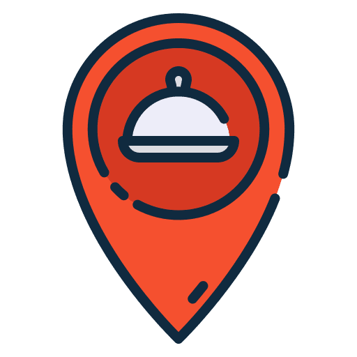 Restaurant maps and location placeholders map point icon Restaurant maps and location placeholders map point icon