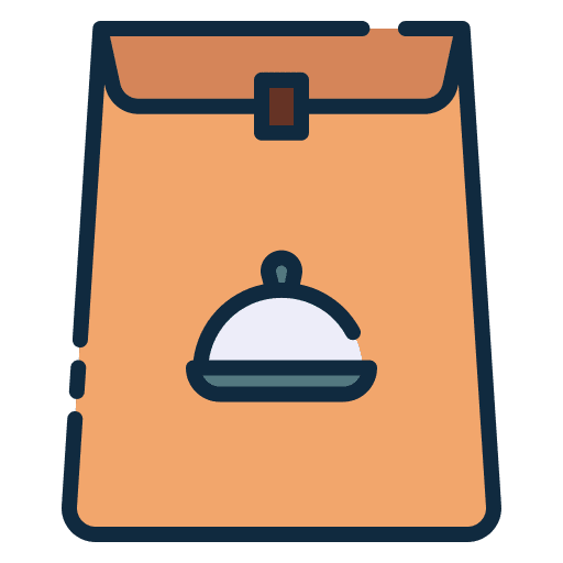 Packaging bag take away shipping and delivery icon Packaging bag take away shipping and delivery icon