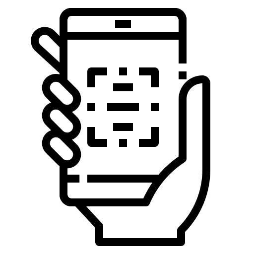 Qr code mobile phone electronics ui icon