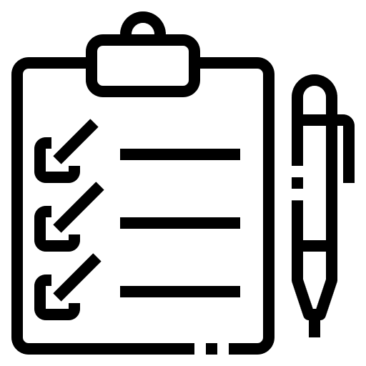 Shopping list submission pen files and folders icon
