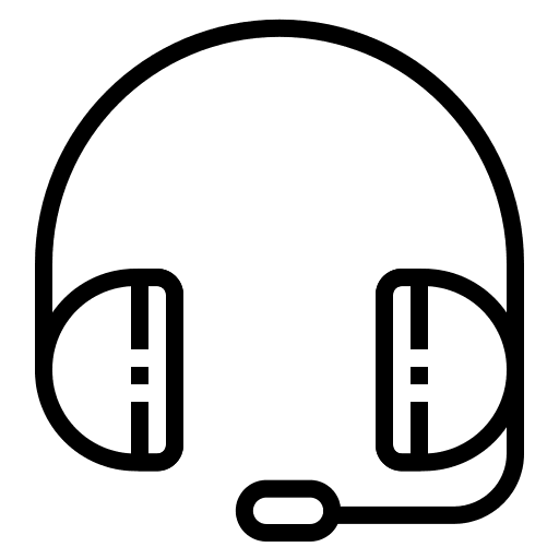 Customer service headset technical support customer support icon Customer service headset technical support customer support icon