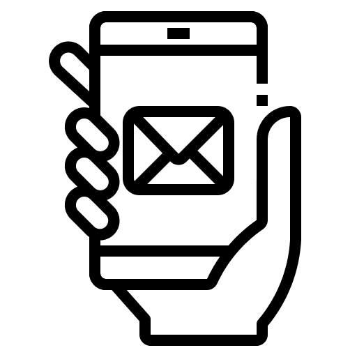 Email email mobile phone communications icon Email email mobile phone communications icon
