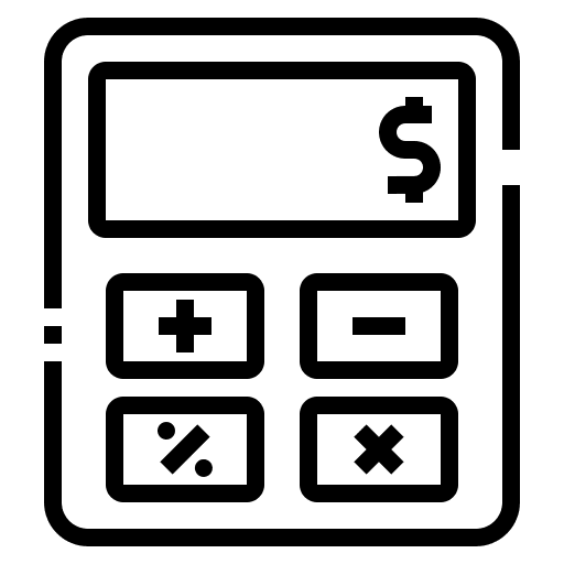 Calculator electronics business and finance economy icon Calculator electronics business and finance economy icon