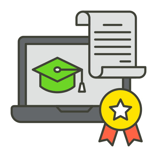 Degree education elearning degree icon Degree education elearning degree icon