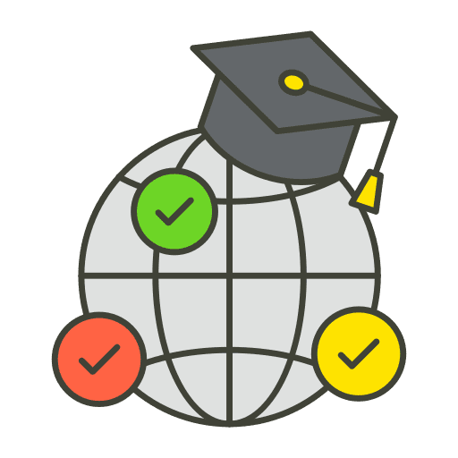 Online learning ebook online course international icon