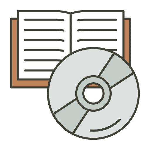 Audio book cds audio book education icon Audio book cds audio book education icon