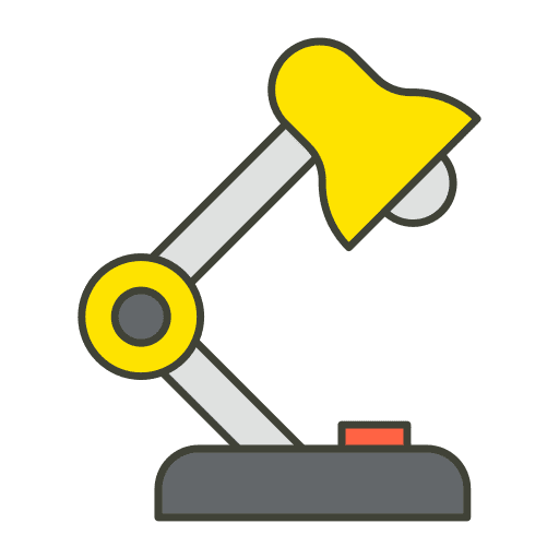 Desk lamp study light lamp icon Desk lamp study light lamp icon