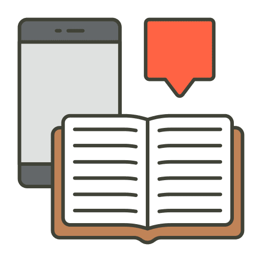 Search of knowledge book online learning education icon Search of knowledge book online learning education icon