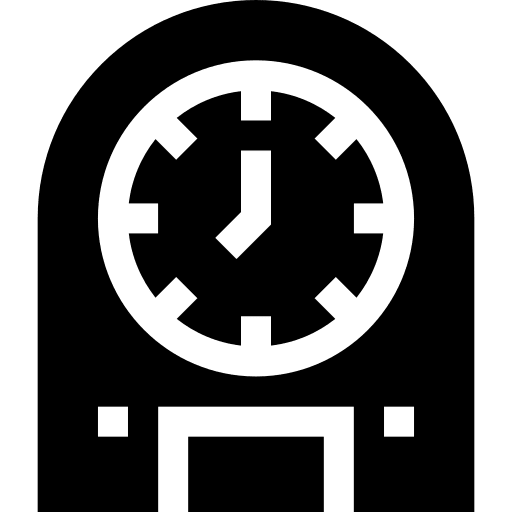Clock clock hour time and date icon
