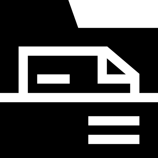 Document archive document files and folders icon