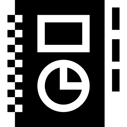 Planner planner notebook communications icon