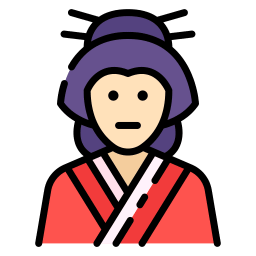 Geisha hairstyle cultures user icon