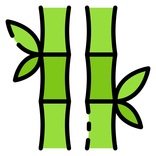 Bamboo plant nature botanical icon
