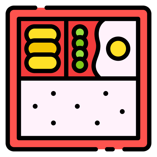 Bento oriental asian japanese icon