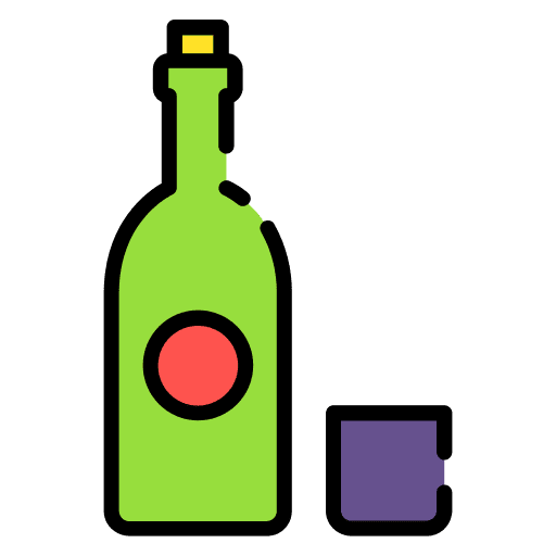 Sake sakura bottle sake icon
