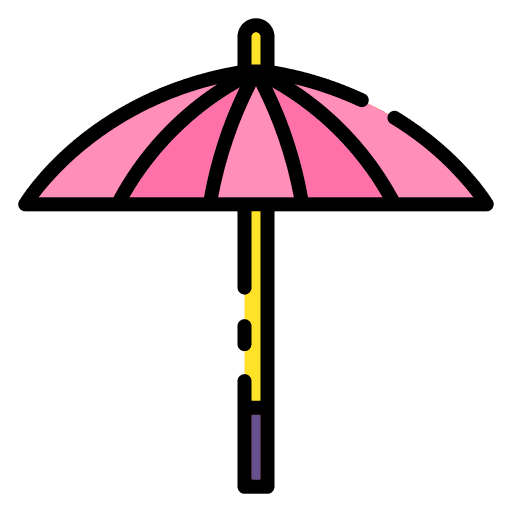 Umbrella rainy umbrellas tools and utensils icon