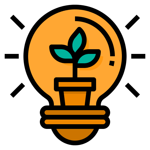 Eco light ecology lightbulb ecology and environment icon