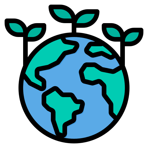 Ecology green world ecology and environment icon