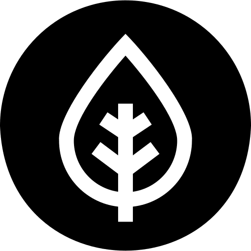 Biology chemistry education leaf icon
