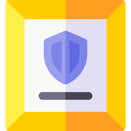 Certificate frame security secure icon Certificate frame security secure icon