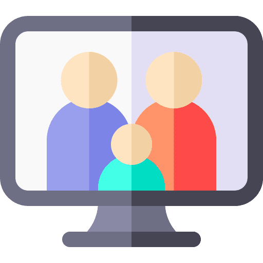 Screen electronics father mother icon Screen electronics father mother icon