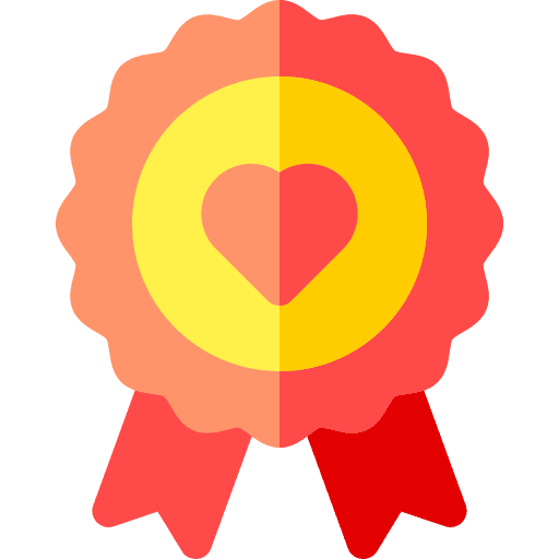 Badge love prize badge icon Badge love prize badge icon