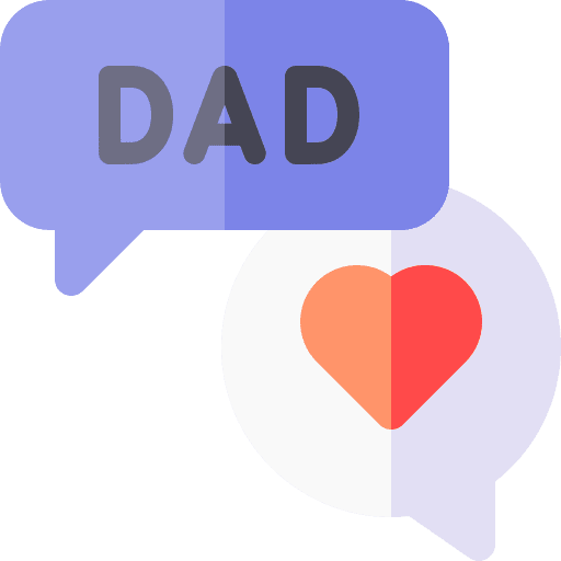 Chat conversation dad communications icon Chat conversation dad communications icon