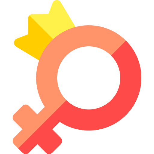 Symbol woman gender female icon Symbol woman gender female icon