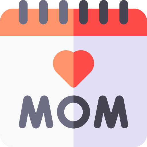 Calendar schedule mom time and date icon Calendar schedule mom time and date icon