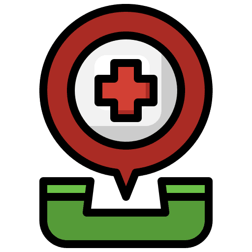 Emergency call communications phone healthcare and medical icon