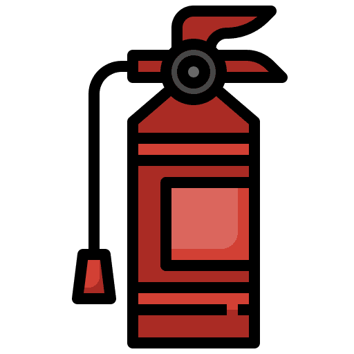 Fire extinguisher emergency equipment firefighting icon