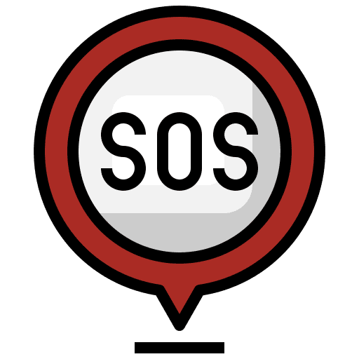 Sos sos map pointer help icon