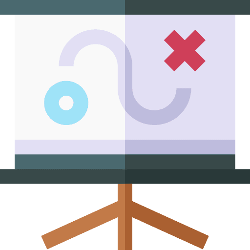 Military strategy process business and finance planning icon