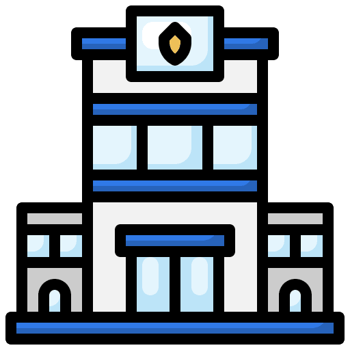 Police station police station building security icon Police station police station building security icon