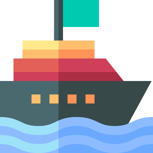 Boat weapon flag military icon Boat weapon flag military icon