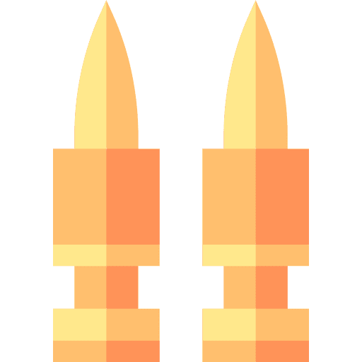 Bullets ammunition shoot army icon Bullets ammunition shoot army icon