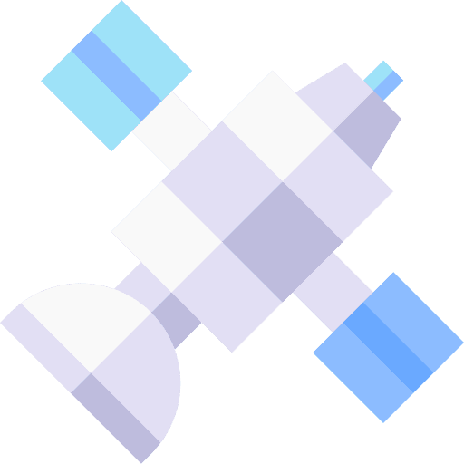 Satellite electronics network technology icon Satellite electronics network technology icon