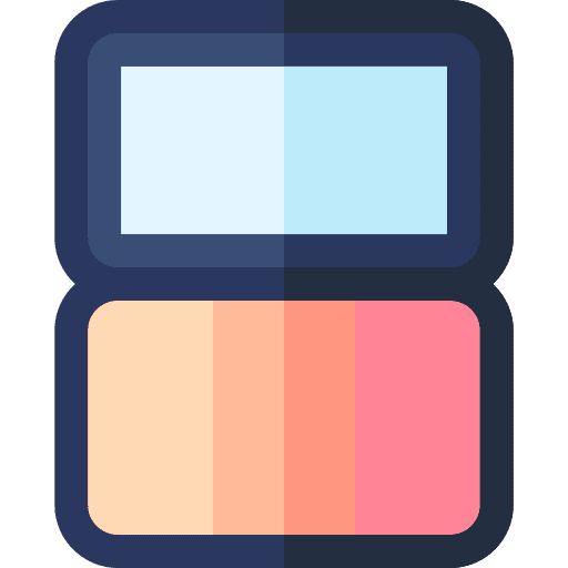 Blush cosmetics beauty brush icon Blush cosmetics beauty brush icon