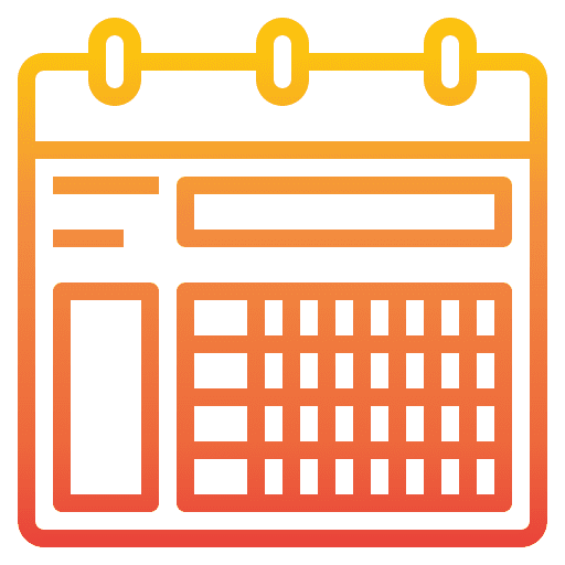 Calendar planning check schedule icon