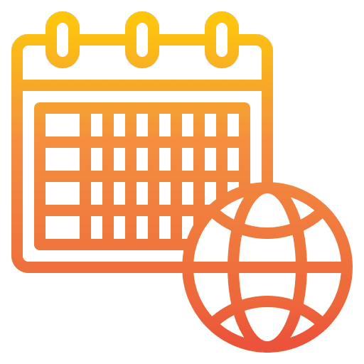 Earth day calendar schedule world environment day icon Earth day calendar schedule world environment day icon