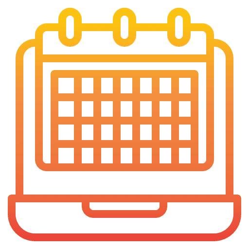 Laptop time and date laptop date icon Laptop time and date laptop date icon