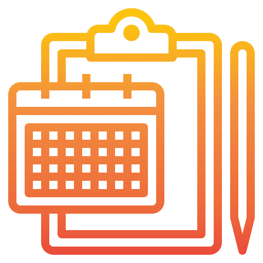 Organize administration calendar date icon