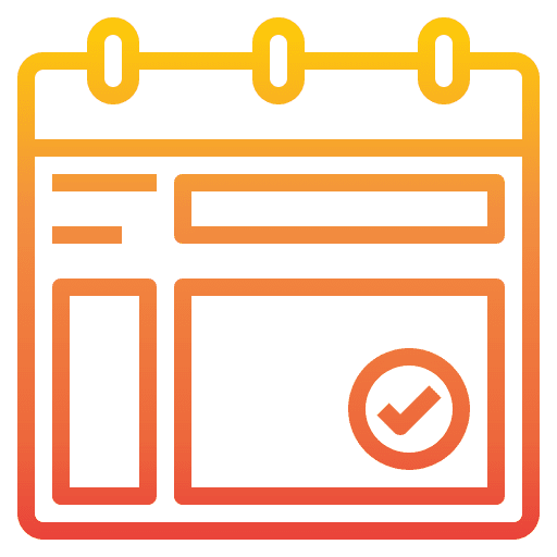 Plan time and date calendar events icon Plan time and date calendar events icon