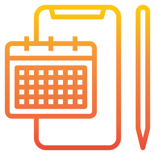 Smartphone calendar technology cellphone icon Smartphone calendar technology cellphone icon